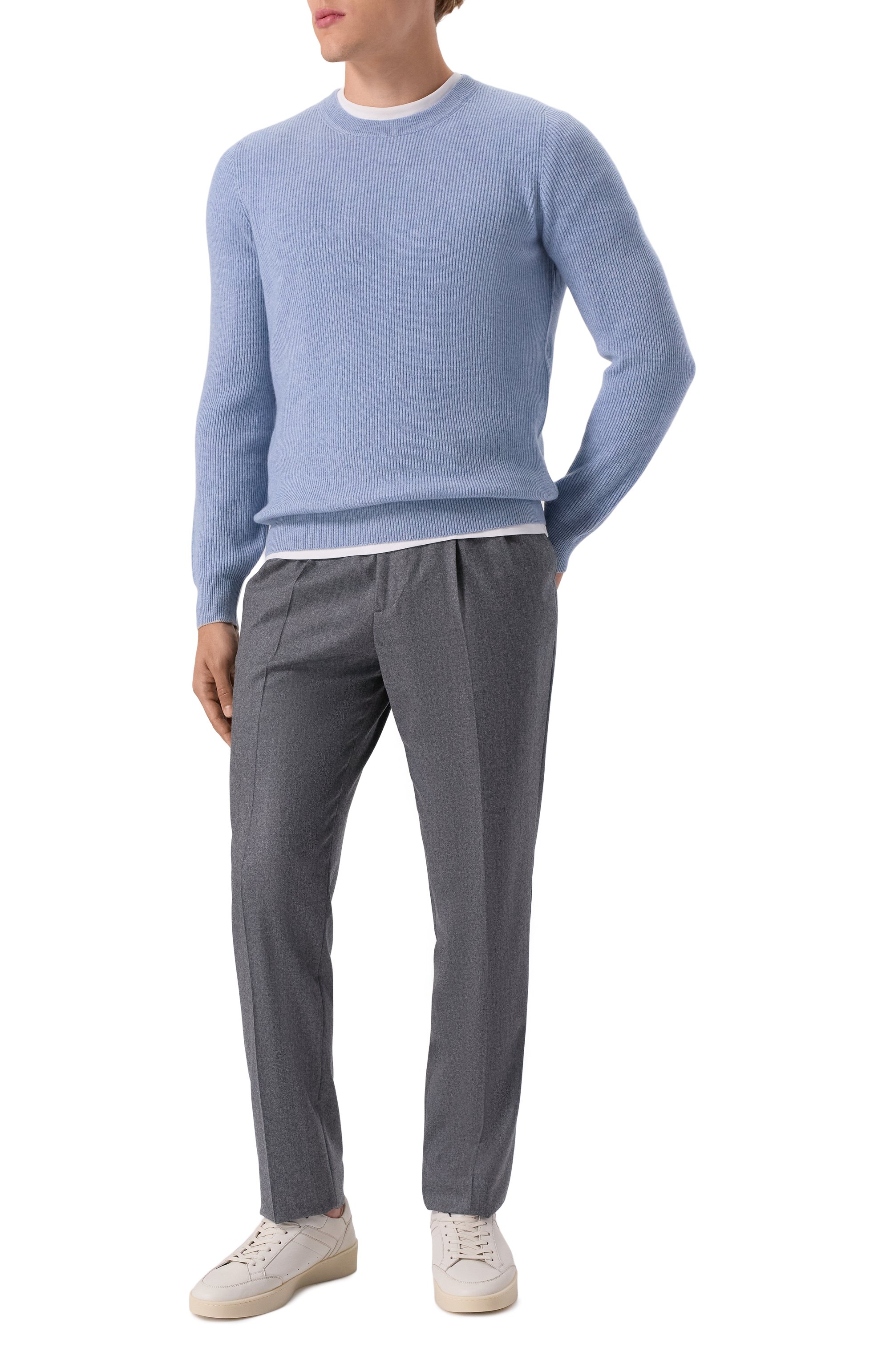 Шерстяные брюки BRUNELLO CUCINELLI, арт. ME226E1950, фото 2