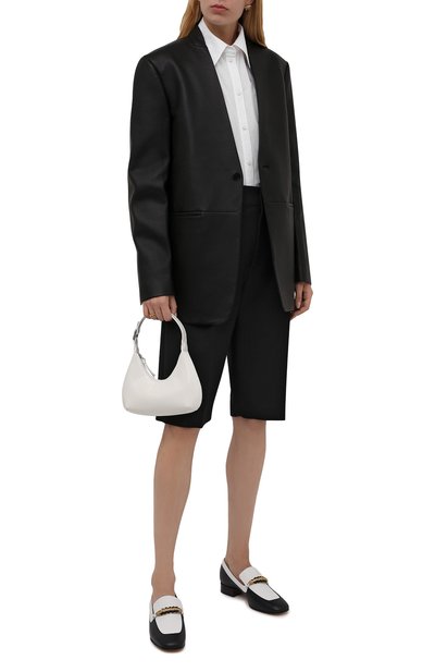 Кожаный жакет JIL SANDER черного цвета по цене 517000 руб., арт. JSPT651570-WTL01018, фото 2 Кожаный жакет JIL SANDER, арт. JSPT651570-WTL01018, фото 2