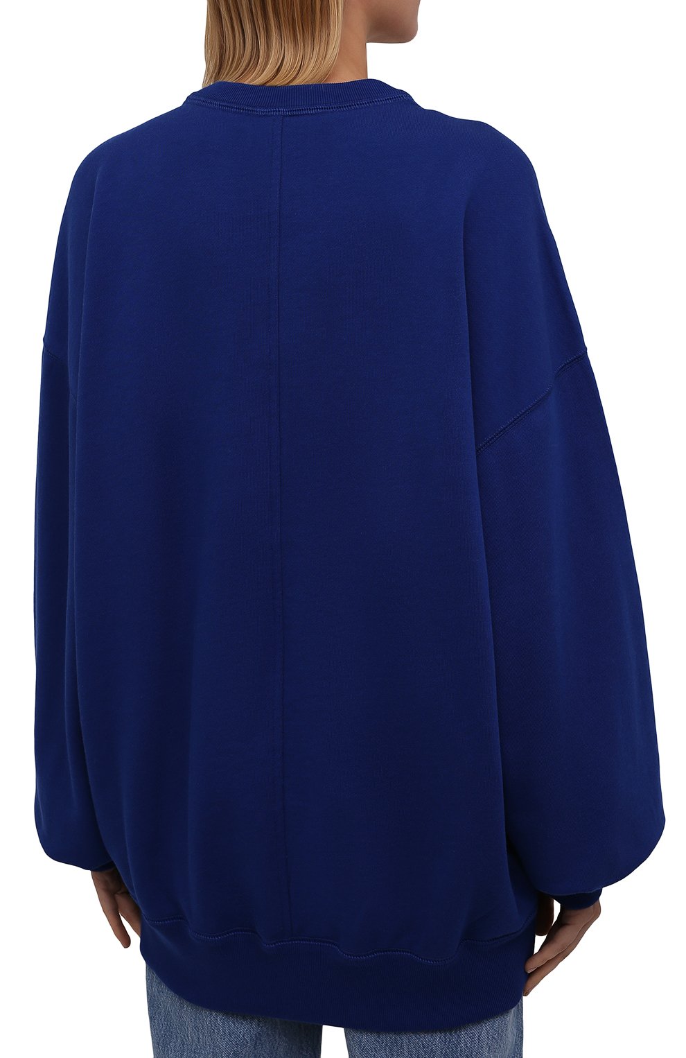 Хлопковый свитшот ISABEL MARANT ETOILE синего цвета по цене 24300 руб., арт. SW0304-21A036E/MINDY, фото 4 Хлопковый свитшот ISABEL MARANT ETOILE, арт. SW0304-21A036E/MINDY, фото 4