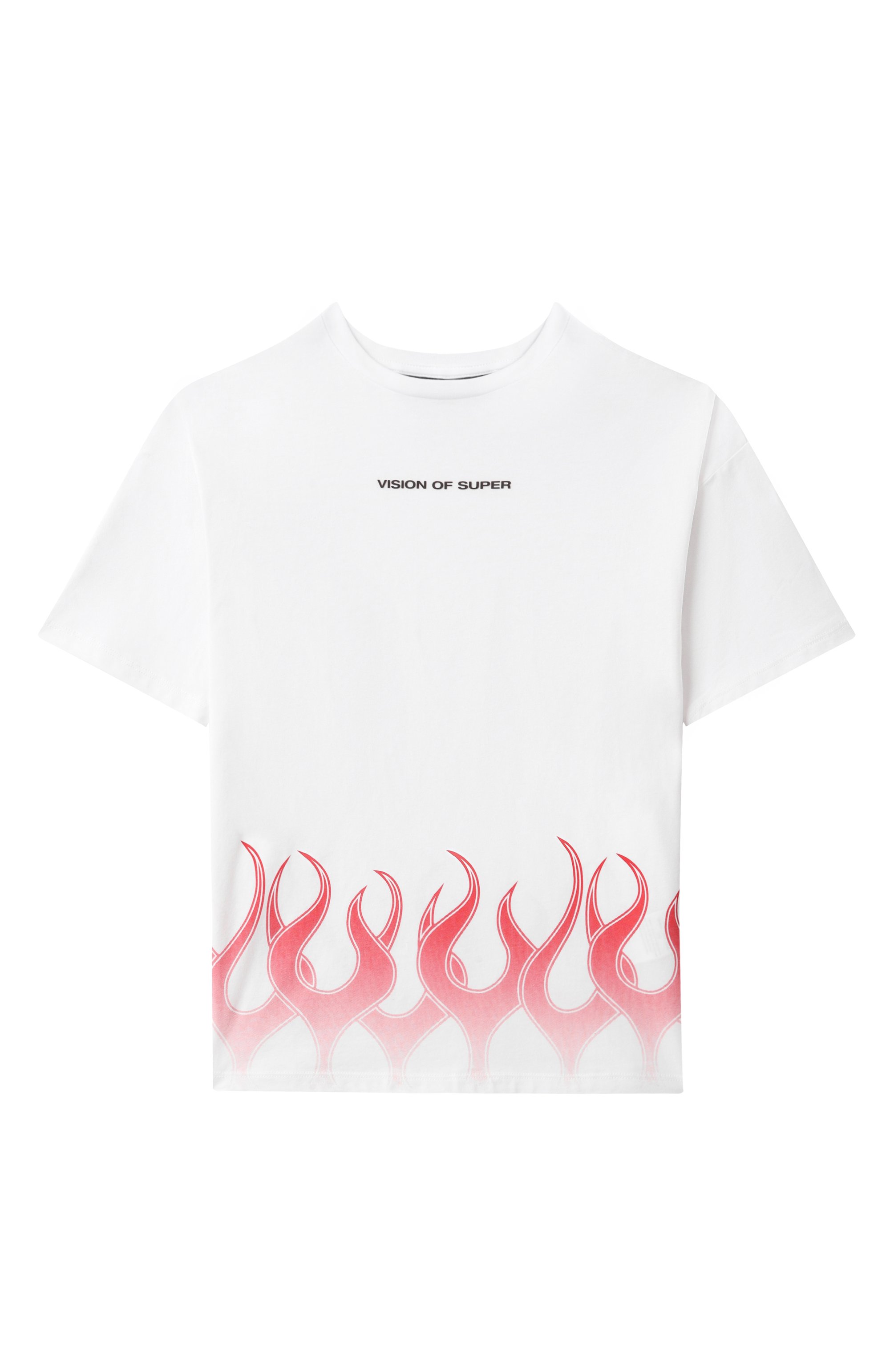 Хлопковая футболка VISION OF SUPER белого цвета по цене 5810 руб., арт. TSV4102J, фото 1 Хлопковая футболка VISION OF SUPER, арт. TSV4102J, фото 1