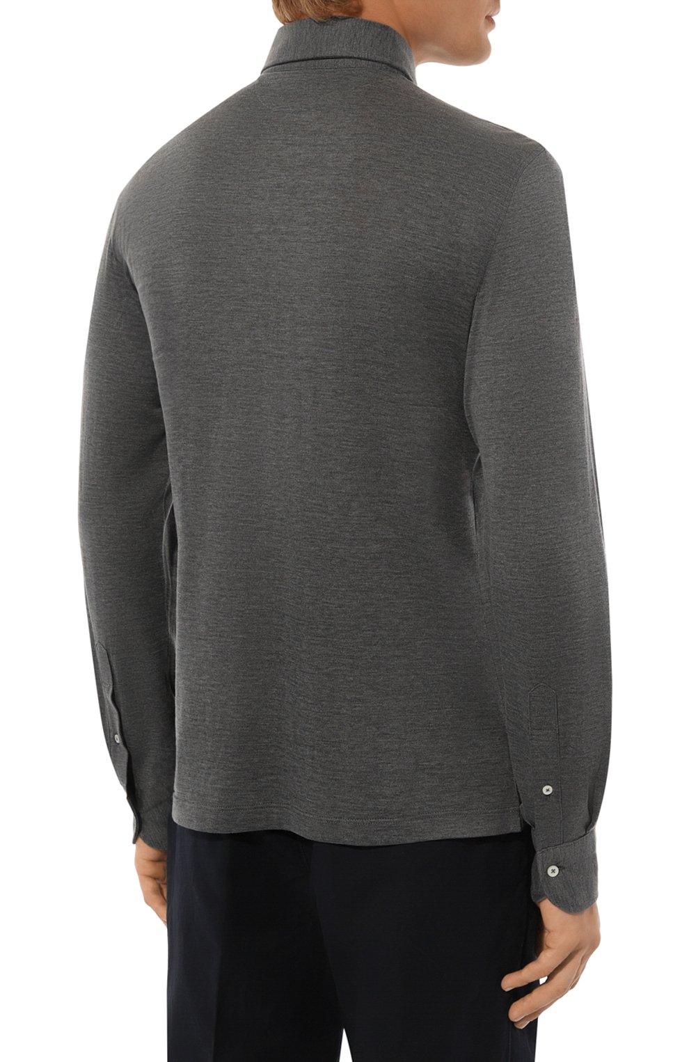 Поло из шелка и хлопка BRUNELLO CUCINELLI, арт. MH8363914, фото 4