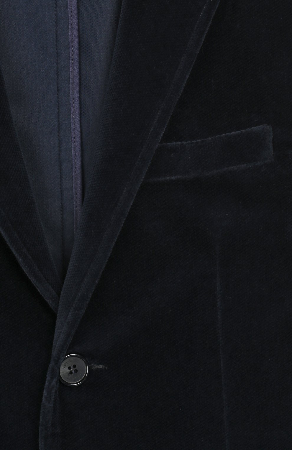 Хлопковый пиджак DAL LAGO темно-синего цвета по цене 28800 руб., арт. W004/8727/7-12, фото 3 Хлопковый пиджак DAL LAGO, арт. W004/8727/7-12, фото 3