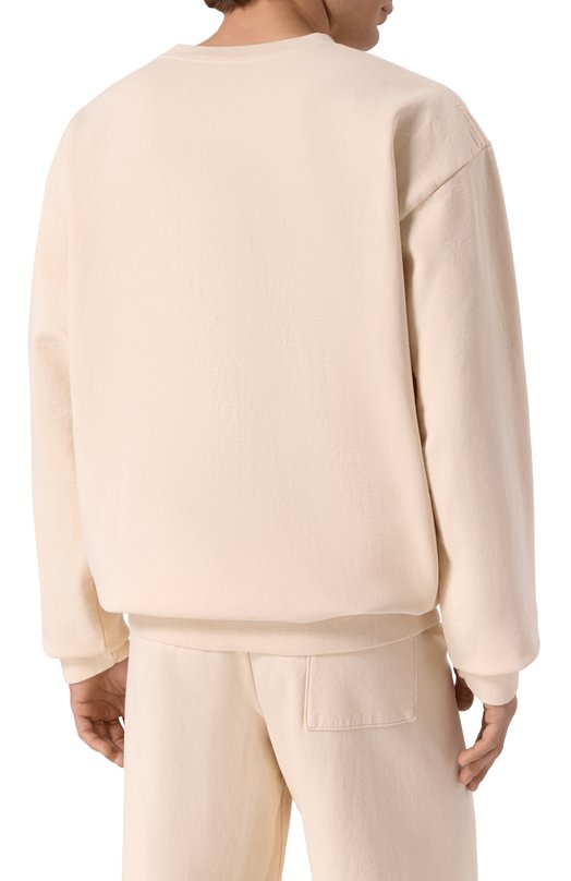 Хлопковый свитшот Sporty and Rich ST071606241CR01 Бежевый  ST071606241CR01 Фото 4