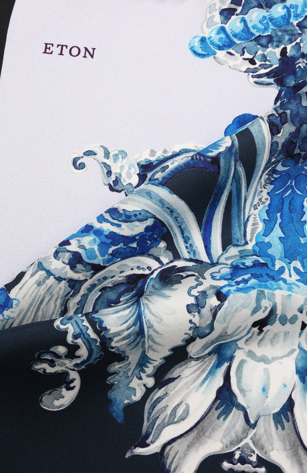 Шелковый платок ETON синего цвета по цене 6150 руб., арт. A000 32959, фото 2 Шелковый платок ETON, арт. A000 32959, фото 2