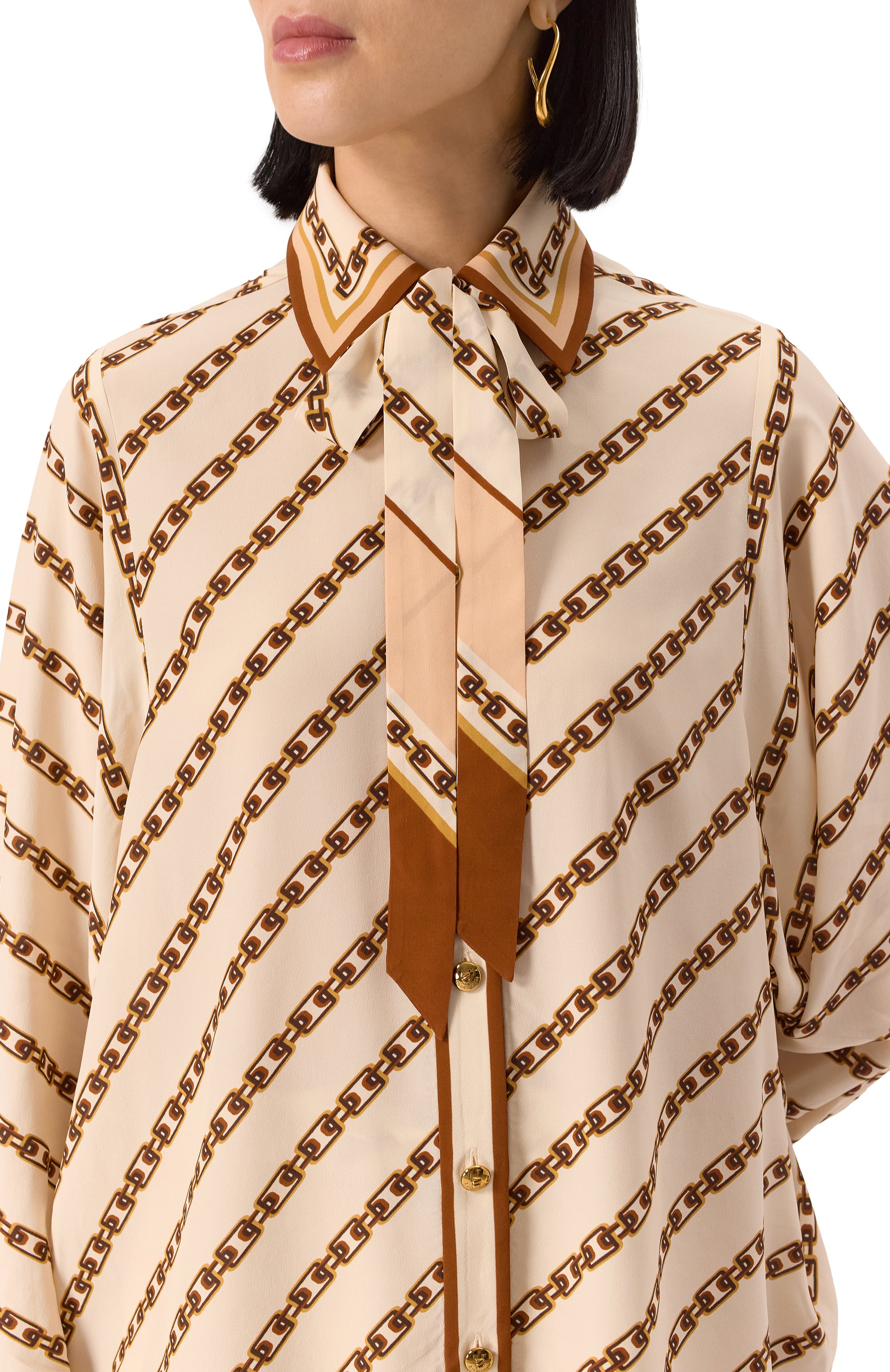 Блузка из вискозы и шелка ZIMMERMANN, арт. 4090TS25R, фото 5