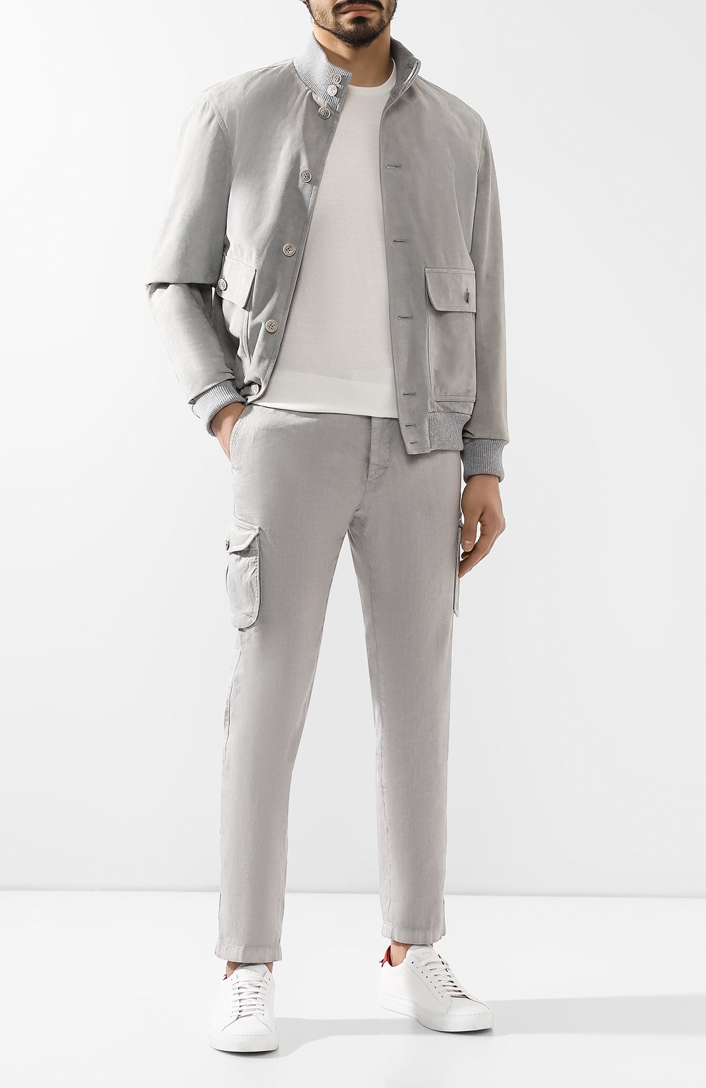 Брюки-карго изо льна и хлопка KITON, арт. UFPPCAJ07R61, фото 2