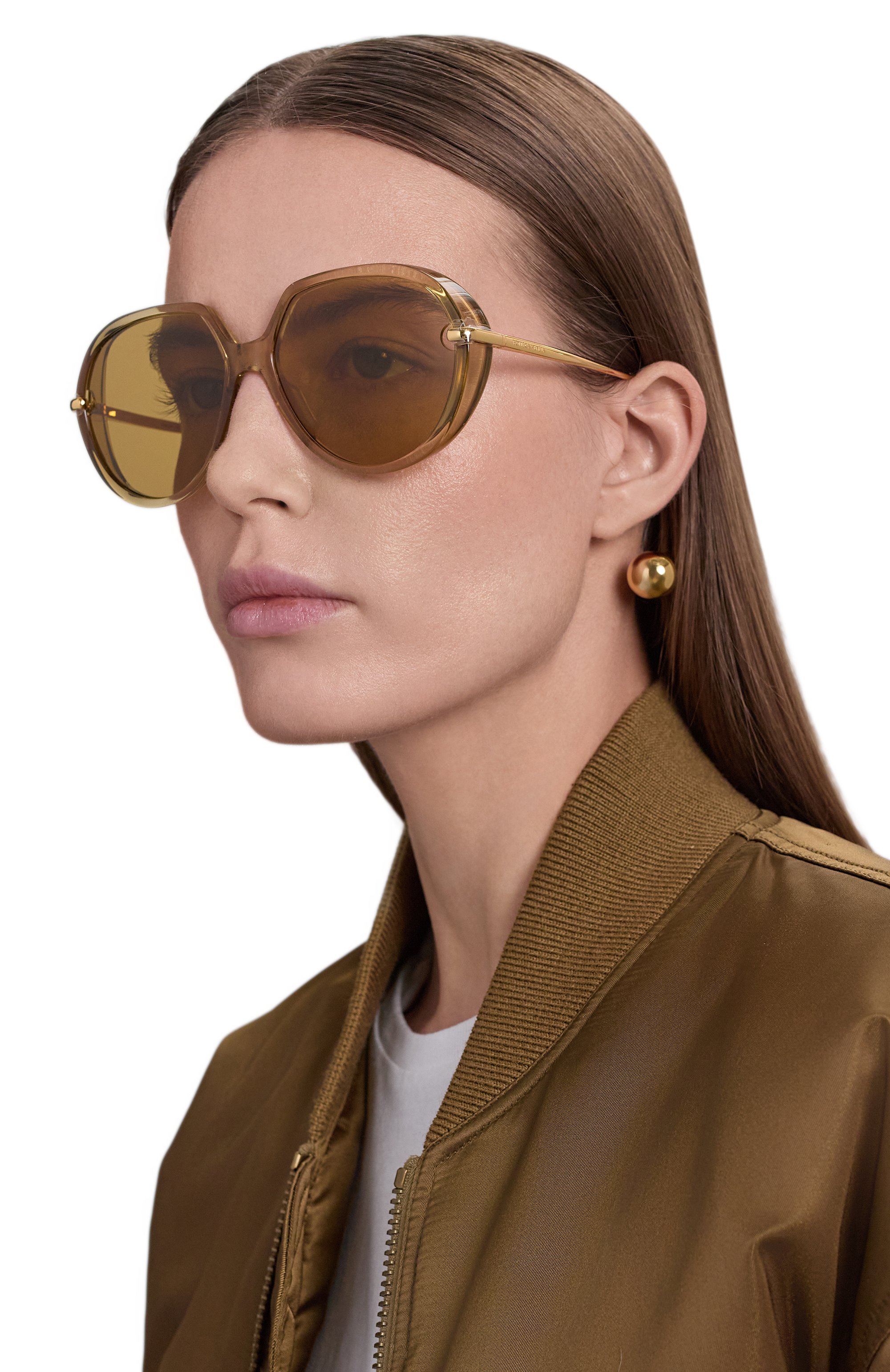 Солнцезащитные очки BOTTEGA VENETA хаки цвета по цене 69950 руб., арт. BV1436S 004, фото 2 Солнцезащитные очки BOTTEGA VENETA, арт. BV1436S 004, фото 2