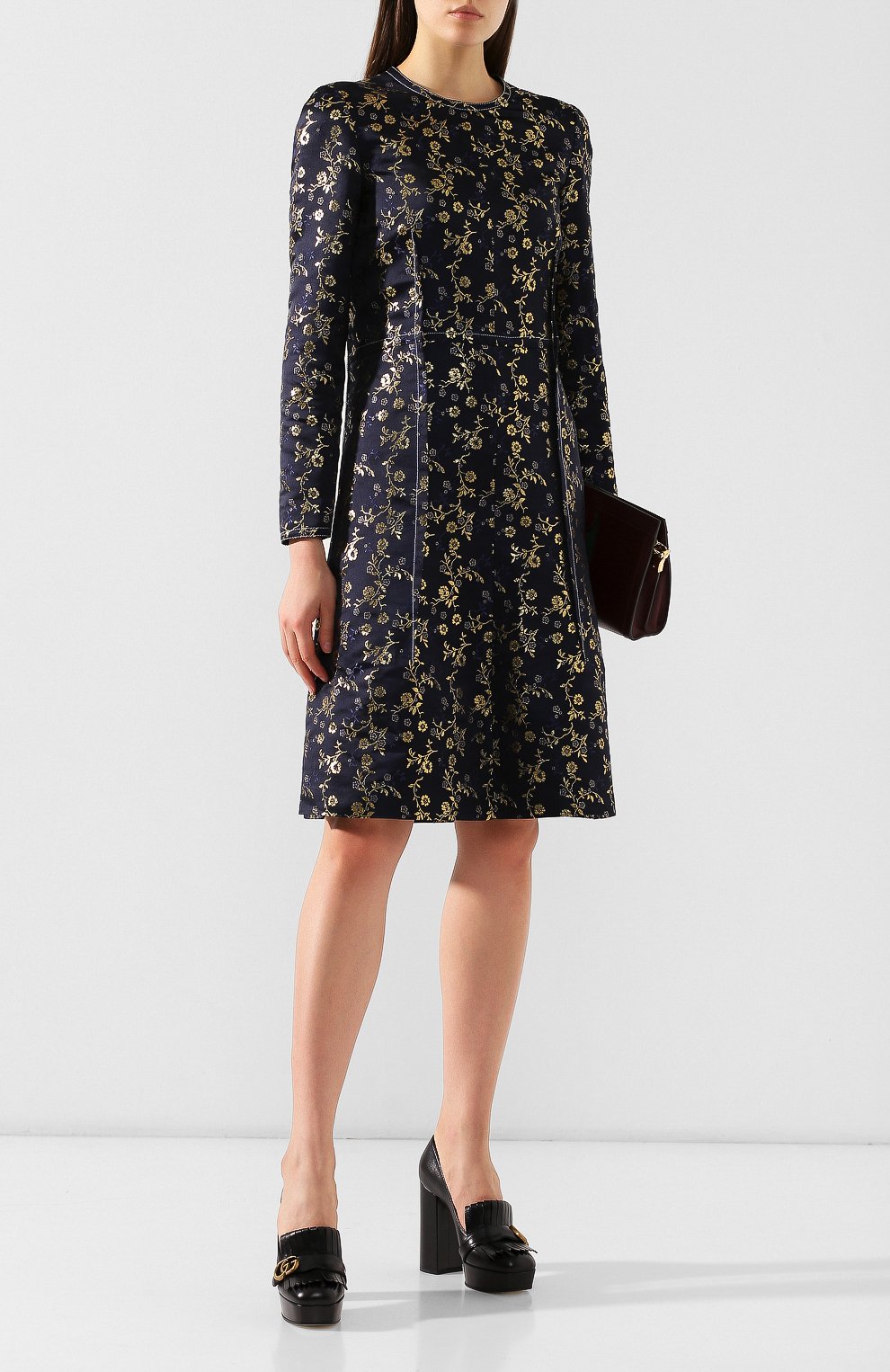 Кожаные туфли gg marmont GUCCI, арт. 573019/C9D00, фото 2