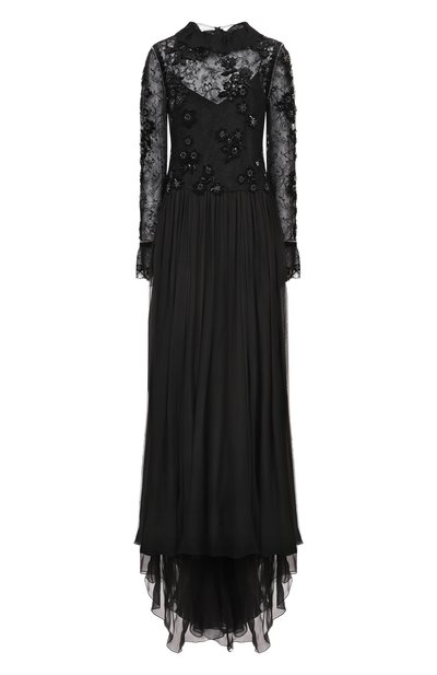 Женское платье с отделкой бисером и стразами VALENTINO, арт. 5B3VDJS58NB