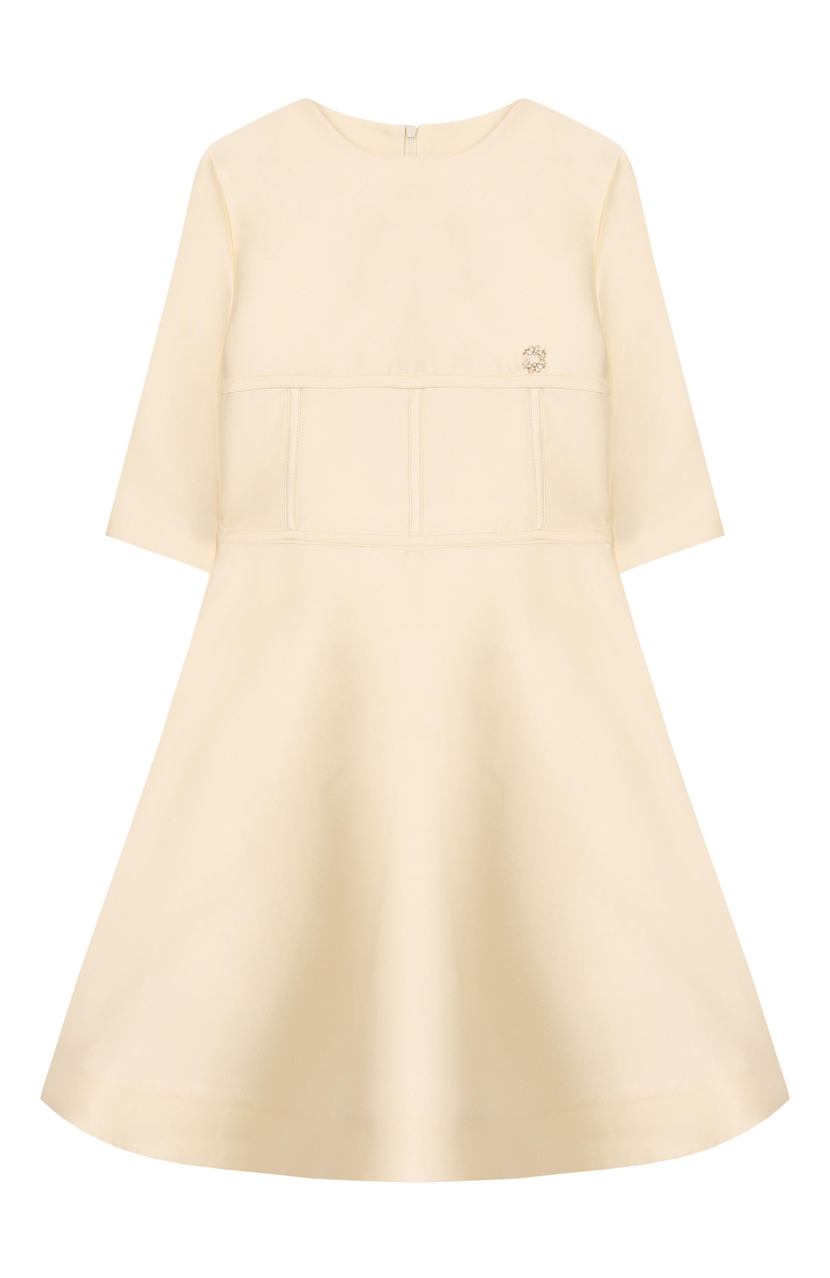 Платье ELIE SAAB JUNIOR кремового цвета по цене 85650 руб., арт. EFAB128/TS0807, фото 1 Платье ELIE SAAB JUNIOR, арт. EFAB128/TS0807, фото 1