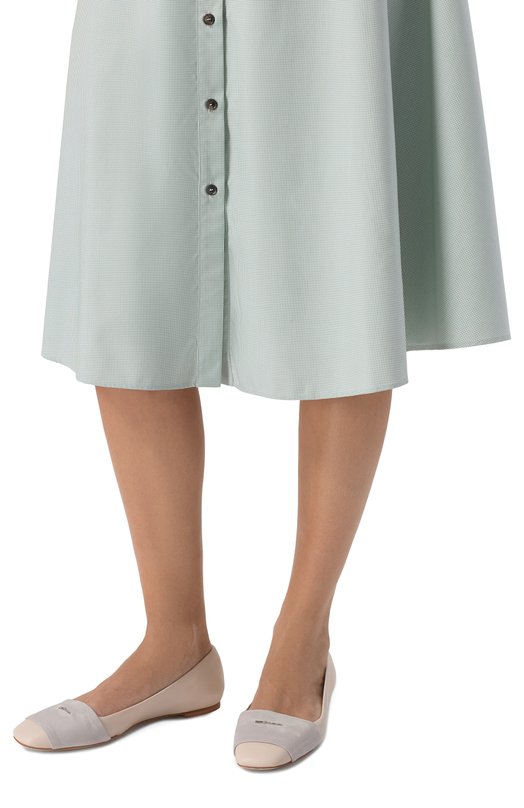 Кожаные балетки Kiton D59811N01430 Бежевый  D59811N01430 Фото 2