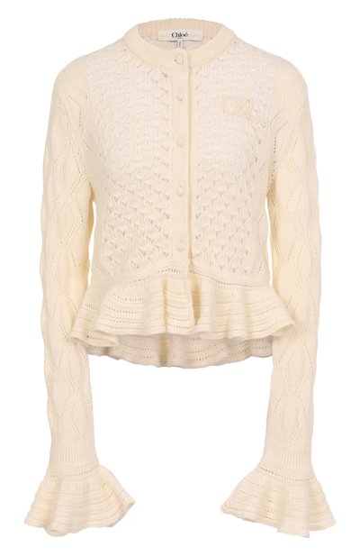 Кардиган из хлопка и шерсти CHLOÉ, арт. CH25AMC01590, фото 1