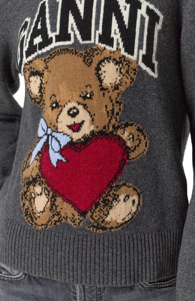 Шерстяной свитер GANNI, арт. K2370, фото 5