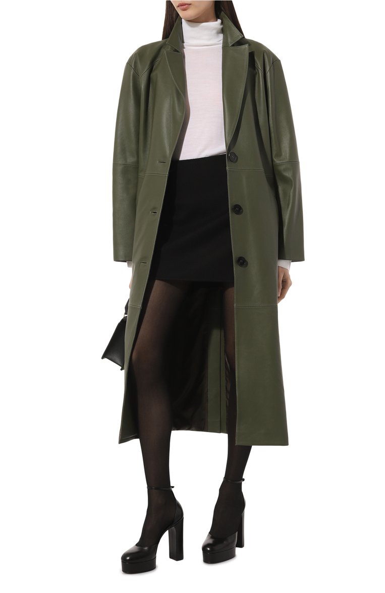 Женские кожаные туфли betty CASADEI черного цвета, арт. 1H977W1201MIN0R9000 | Фото 2 (Подошва: Платформа; Каблук высота: Высокий; Материал внутренний: Натуральная кожа; Каблук тип: Устойчивый; Материал внешний: Натуральная кожа)