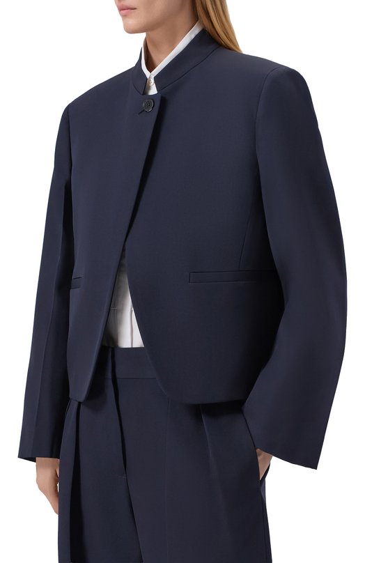 Шерстяной жакет Jil Sander J01BN0145/J40002 Синий  J01BN0145/J40002 Фото 3