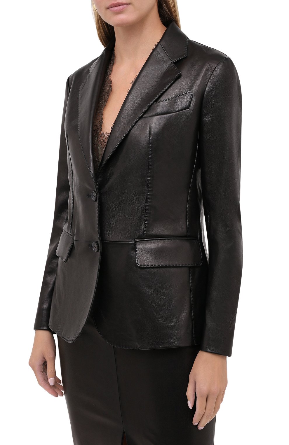 Кожаный жакет TOM FORD, арт. GIL449-LEX228, фото 3