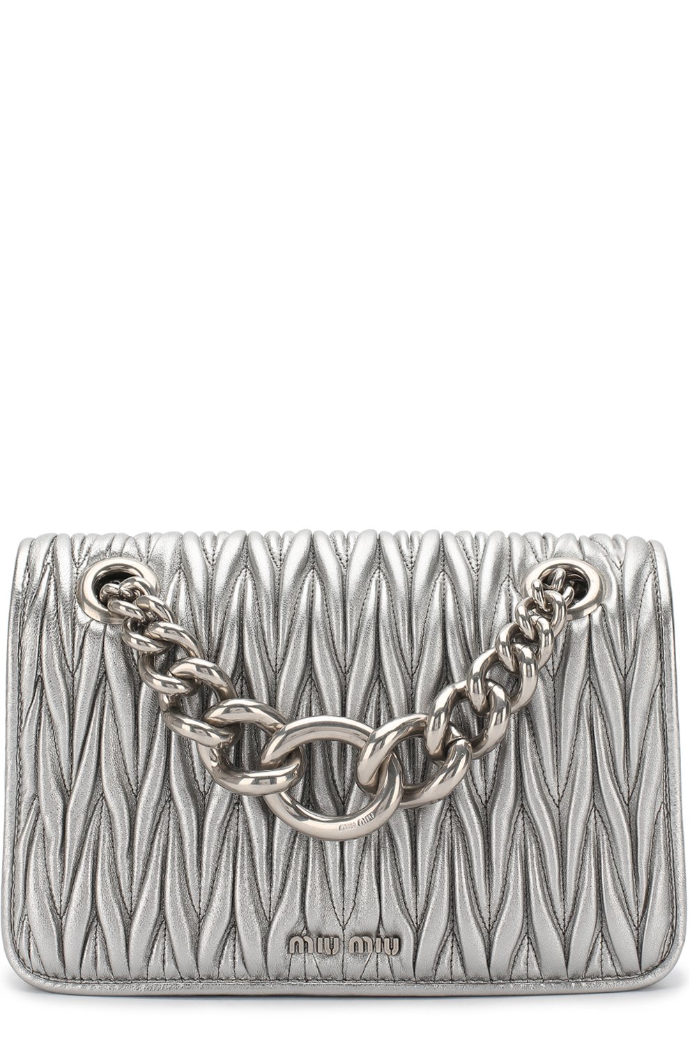 Кожаная сумка на цепочке MIU MIU, арт. 5BD023-N88-F0135-OOO, фото 1