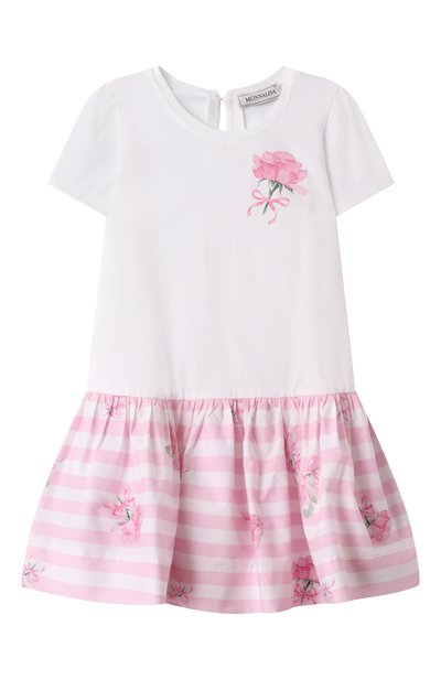 Хлопковое платье MONNALISA, арт. 31E900