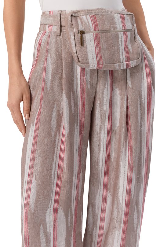 Брюки изо льна и вискозы Giorgio Armani GW002497/TE20118 Серый  GW002497/TE20118 Фото 5