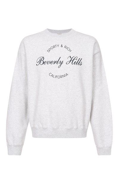 Мужской хл опковый свитшот SPORTY AND RICH, арт. ST09876257GY03