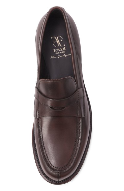 Кожаные пенни-лоферы villem FABI, арт. FU1479/VITELL0 P0DER0SA, фото 5