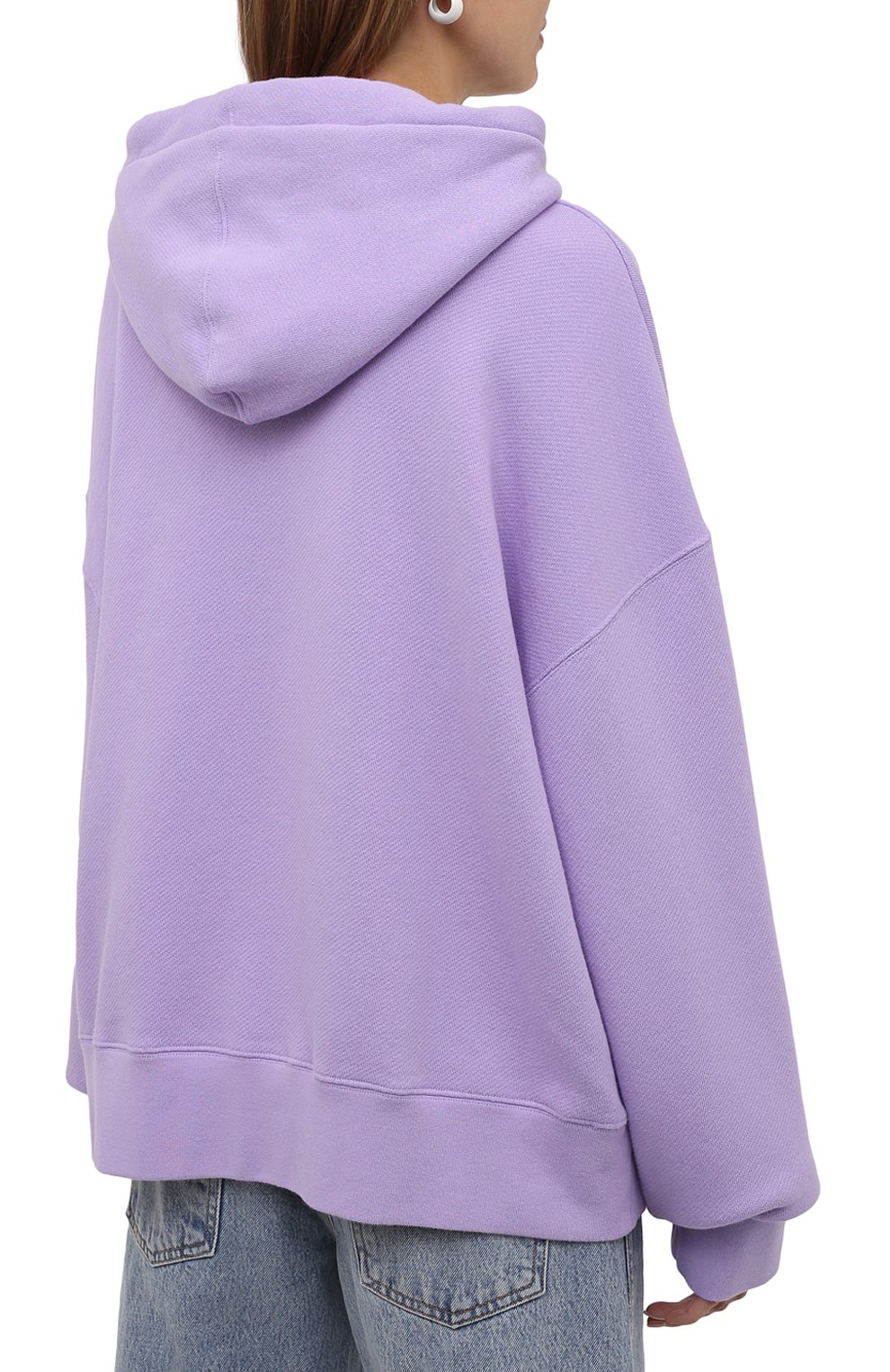 Хлопковое худи PALM ANGELS сиреневого цвета по цене 72100 руб., арт. PMBB058F21FLE0073660/W, фото 4 Хлопковое худи PALM ANGELS, арт. PMBB058F21FLE0073660/W, фото 4
