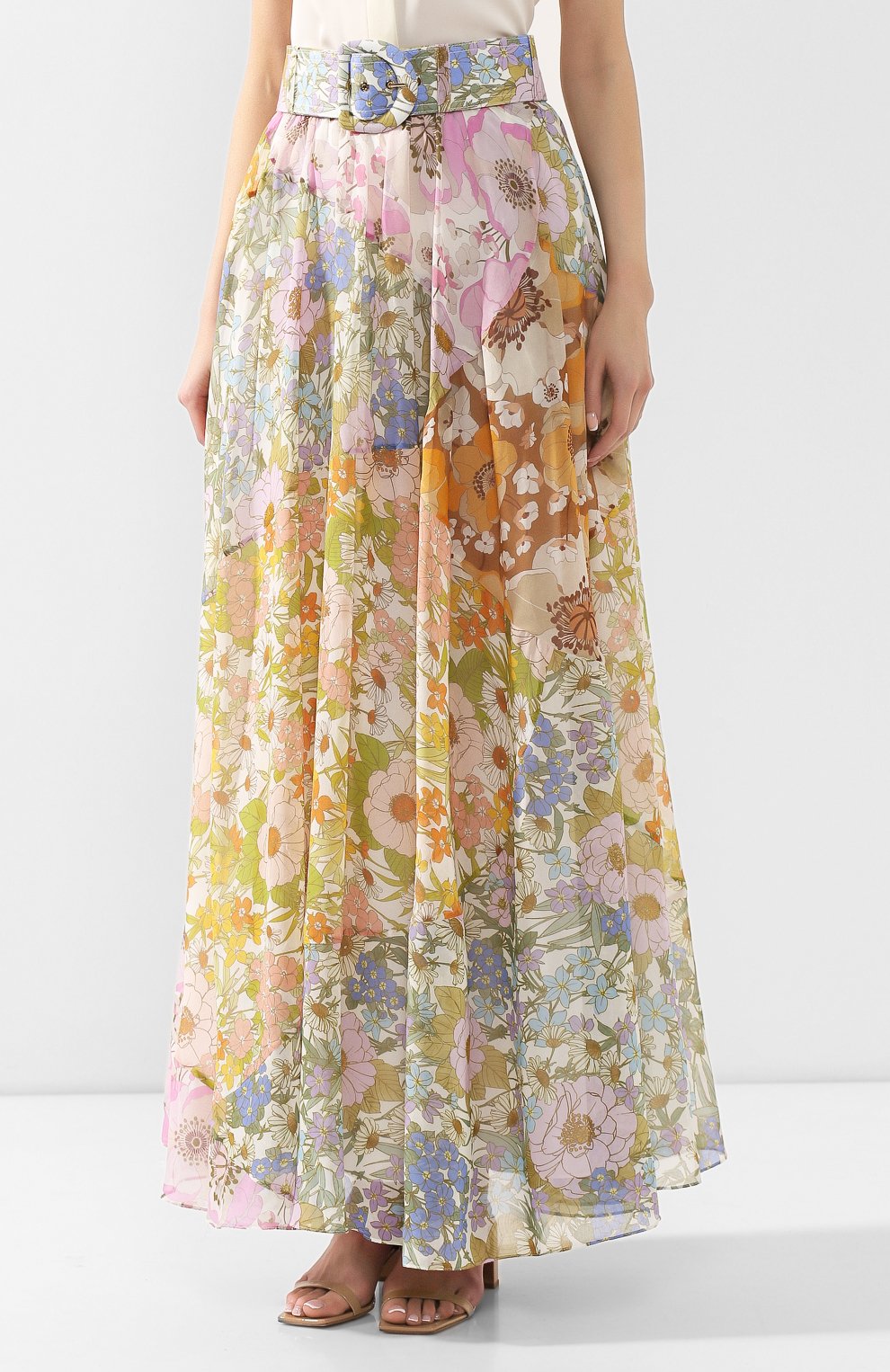 Юбка из смеси хлопка и шелка ZIMMERMANN, арт. 7519SSUP, фото 3