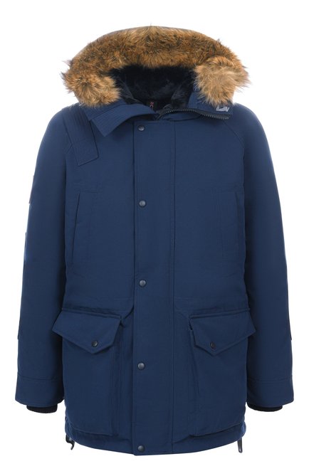 Мужская пуховик с меховой отделкой ARCTIC EXPLORER, арт. CHILL_NAVY