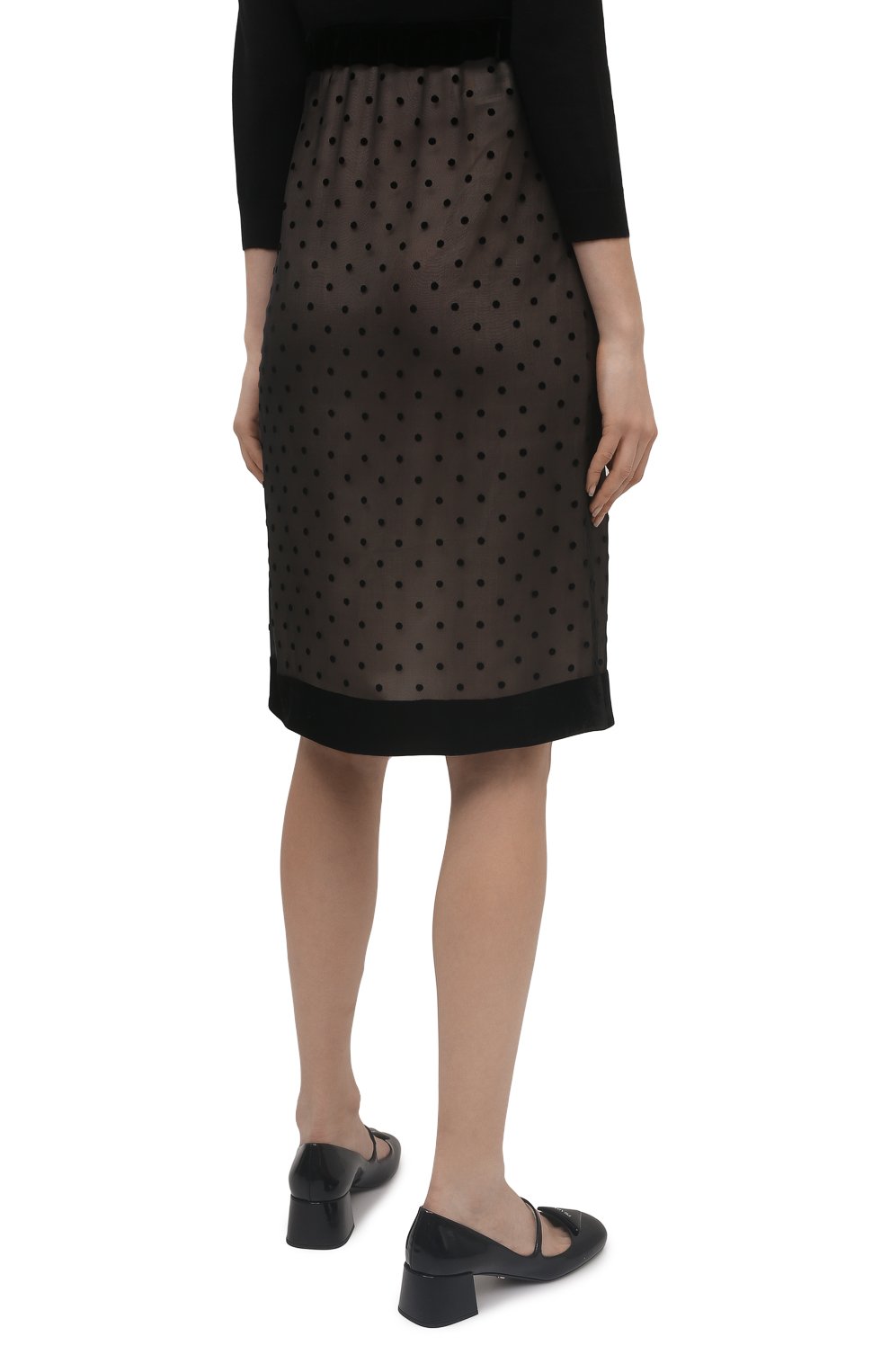 Юбка из шелка и вискозы PRADA, арт. P142T-1Z4Y-F0002-221, фото 4