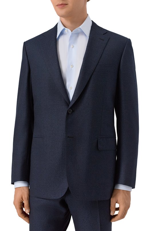 Шерстяной костюм Brioni RA001P/0DA83 Синий  RA001P/0DA83 Фото 4