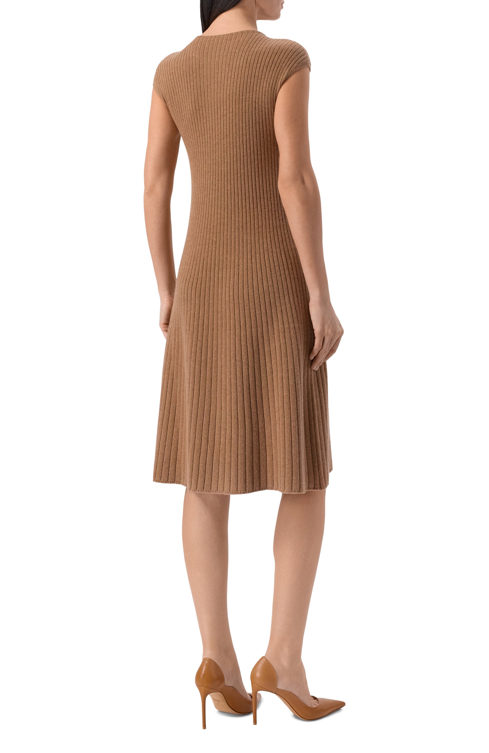 Кашемировое платье LORO PIANA бежевого цвета по цене 431500 руб., арт. FA05744, фото 3 Кашемировое платье LORO PIANA, арт. FA05744, фото 3