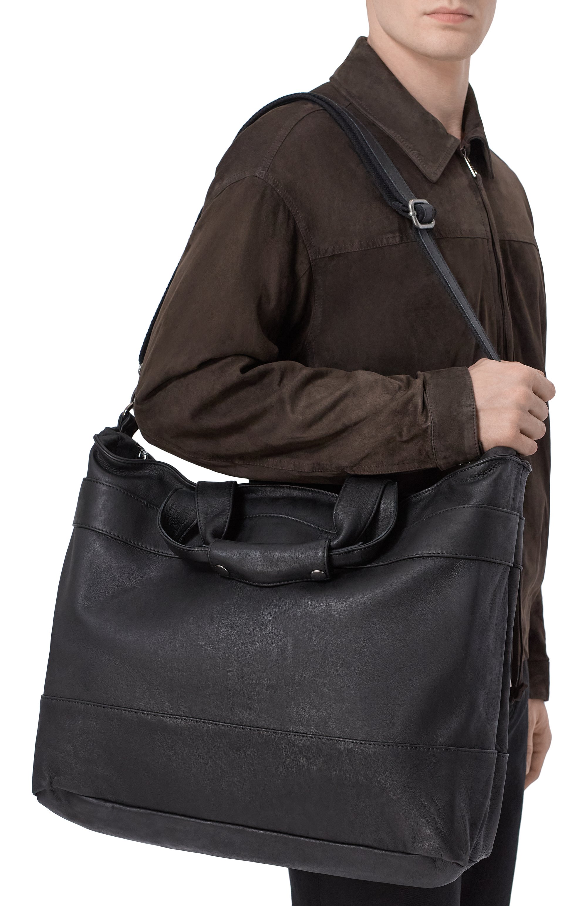 Сумка GIORGIO BRATO черного цвета по цене 123500 руб., арт. BS26S4071VBRUSH, фото 2 Сумка GIORGIO BRATO, арт. BS26S4071VBRUSH, фото 2