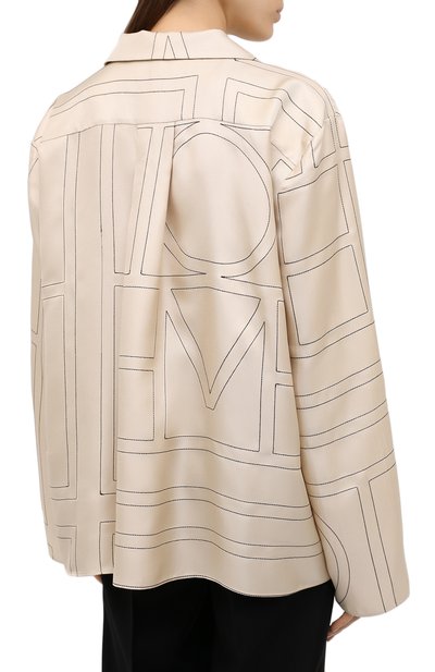 Атласная рубашка TOTEME, арт. SANVILLE 203-701-708, фото 4