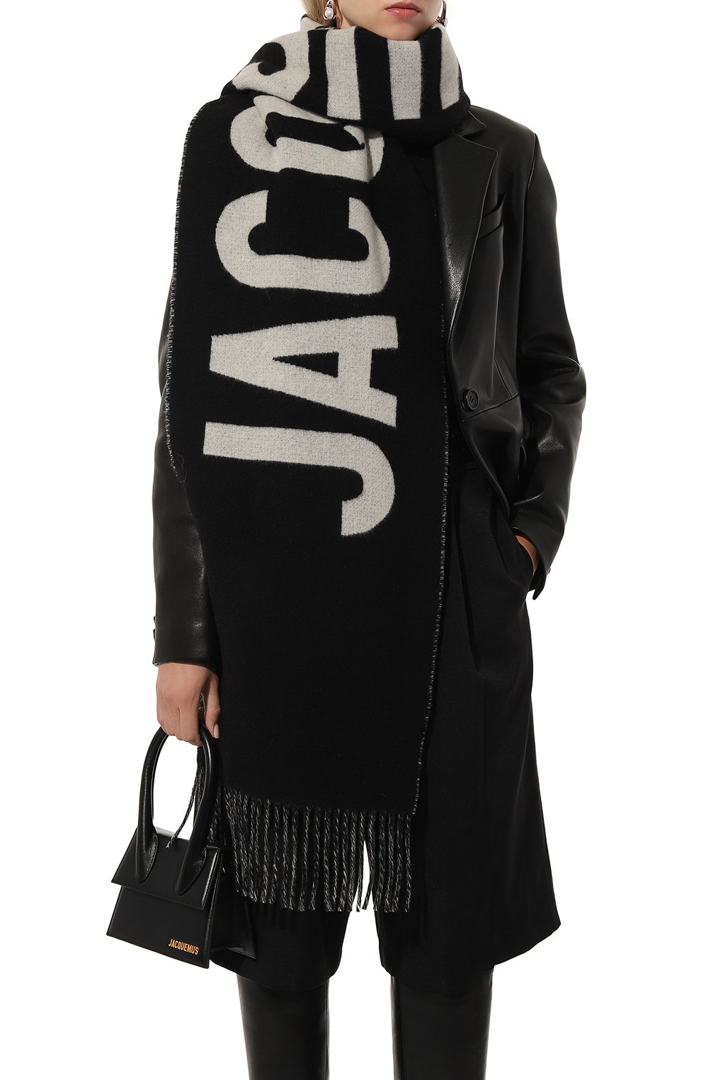 Шерстяной шарф JACQUEMUS, арт. 22H226AC4355007, фото 3