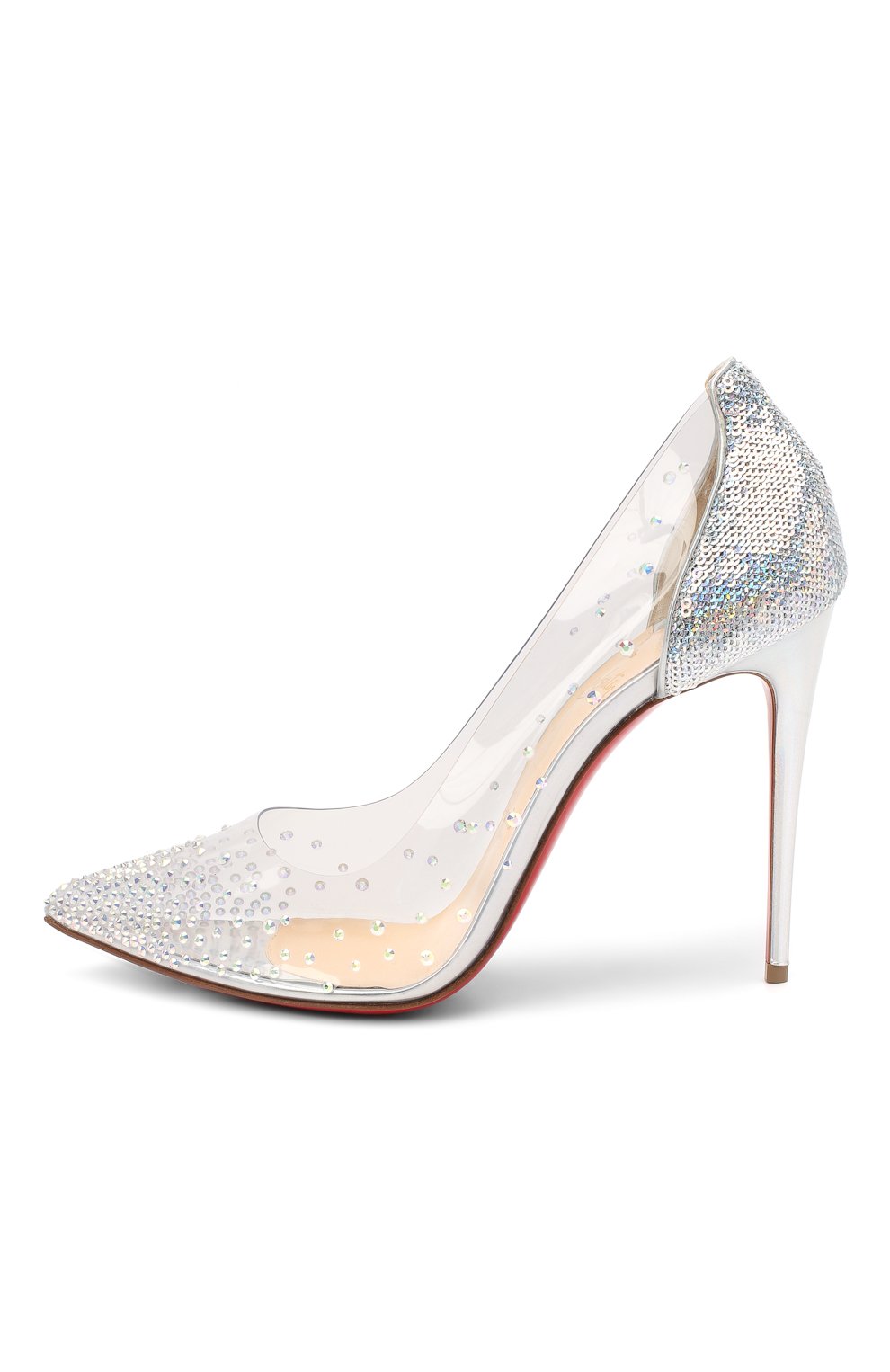 Туфли degrastrass 100 CHRISTIAN LOUBOUTIN, арт. degrastrass pvc 100 pvc/paill hotfix/spec, фото 3