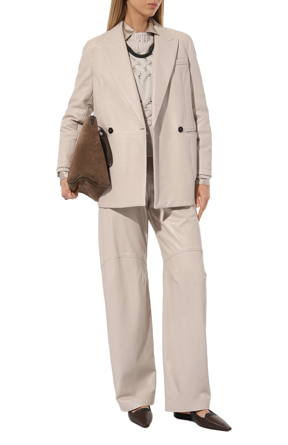 Кожаный жакет BRUNELLO CUCINELLI, арт. MPNGI7464, фото 2