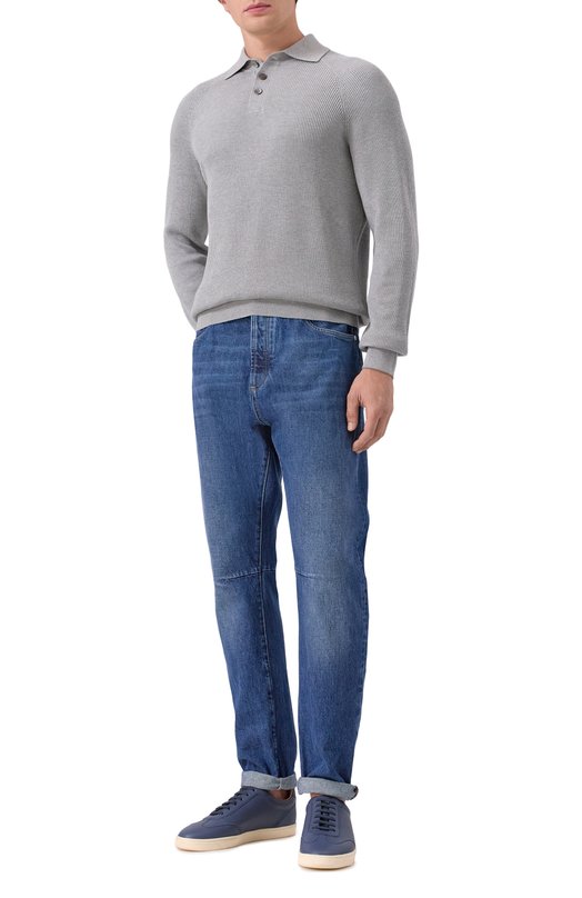 Джинсы Leisure Fit Brunello Cucinelli M241PX1290 Синий  M241PX1290 Фото 2