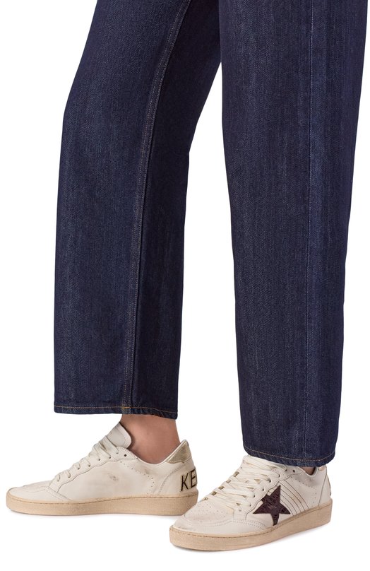 Кожаные кеды Ball Star Golden Goose Deluxe Brand GWF00117.F007296 Кремовый  GWF00117.F007296 Фото 2