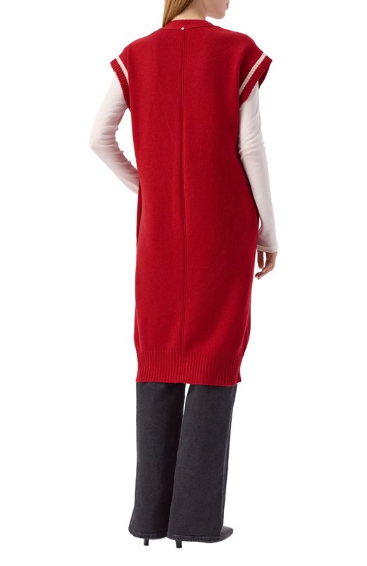 Жилет из шерсти и кашемира Lorena Antoniazzi MJ18A/2472 Красный  MJ18A/2472 Фото 4