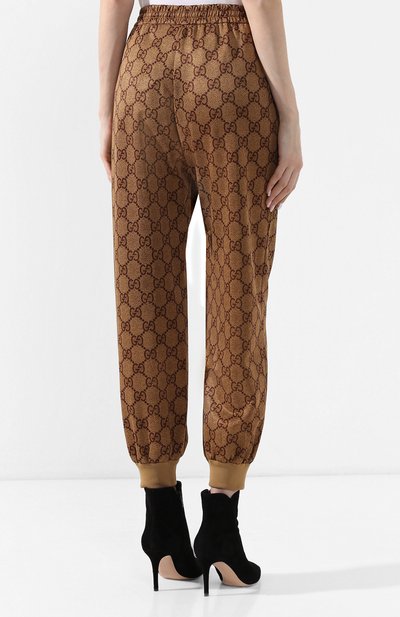 Джоггеры GUCCI коричневого цвета по цене 141120 руб., арт. 546427/XJAEL, фото 4 Джоггеры GUCCI, арт. 546427/XJAEL, фото 4