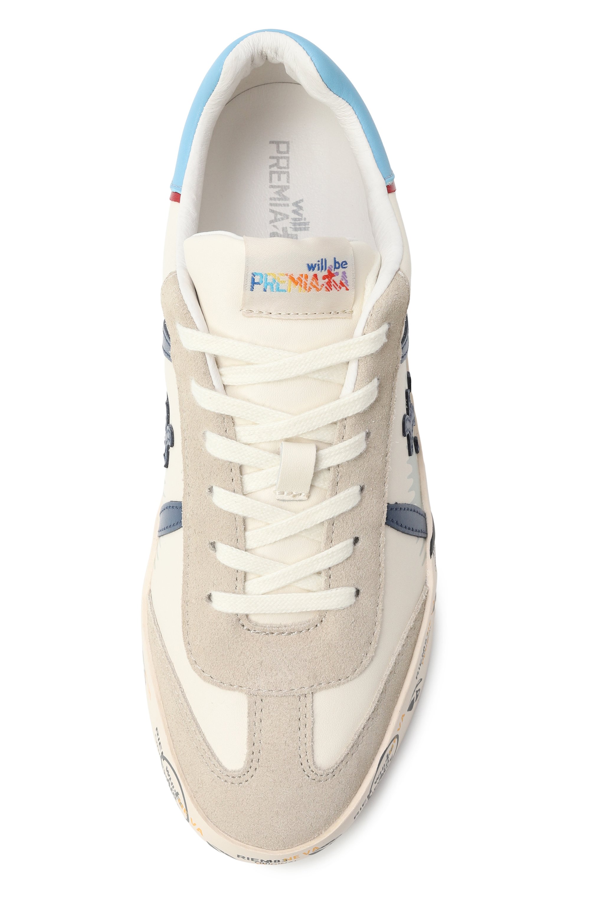 Кожаные кеды andy PREMIATA WILL BE кремового цвета по цене 21100 руб., арт. 28179412/ANDY/36-40, фото 4 Кожаные кеды andy PREMIATA WILL BE, арт. 28179412/ANDY/36-40, фото 4