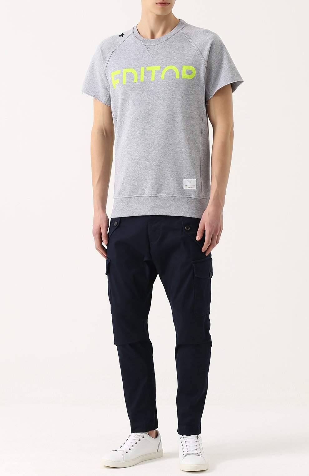 Хлопковая футболка THE EDITOR, арт. E2.6928C22/5081M, фото 2