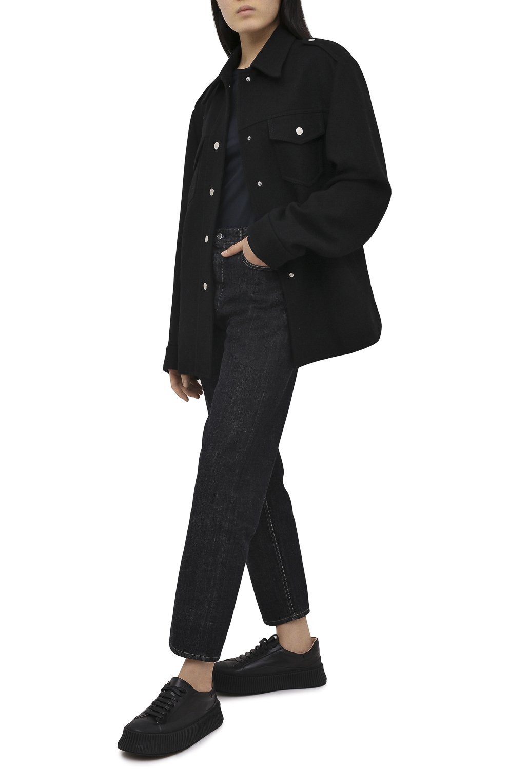 Хлопковый лонгслив JIL SANDER, арт. JPPR705500-WR257108, фото 2