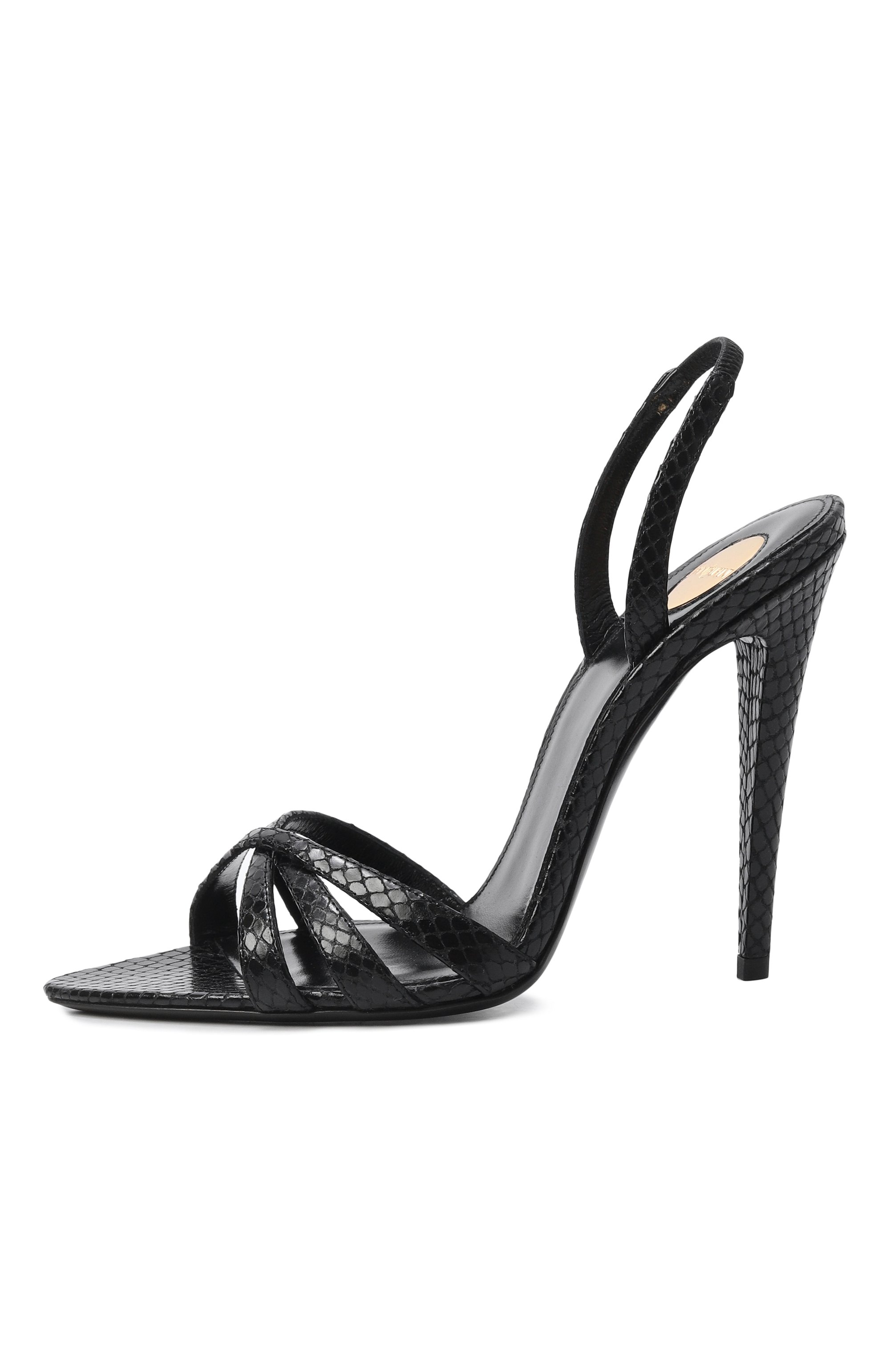 Кожаные босоножки kate 110 SAINT LAURENT, арт. 859260/AAGFL, фото 4