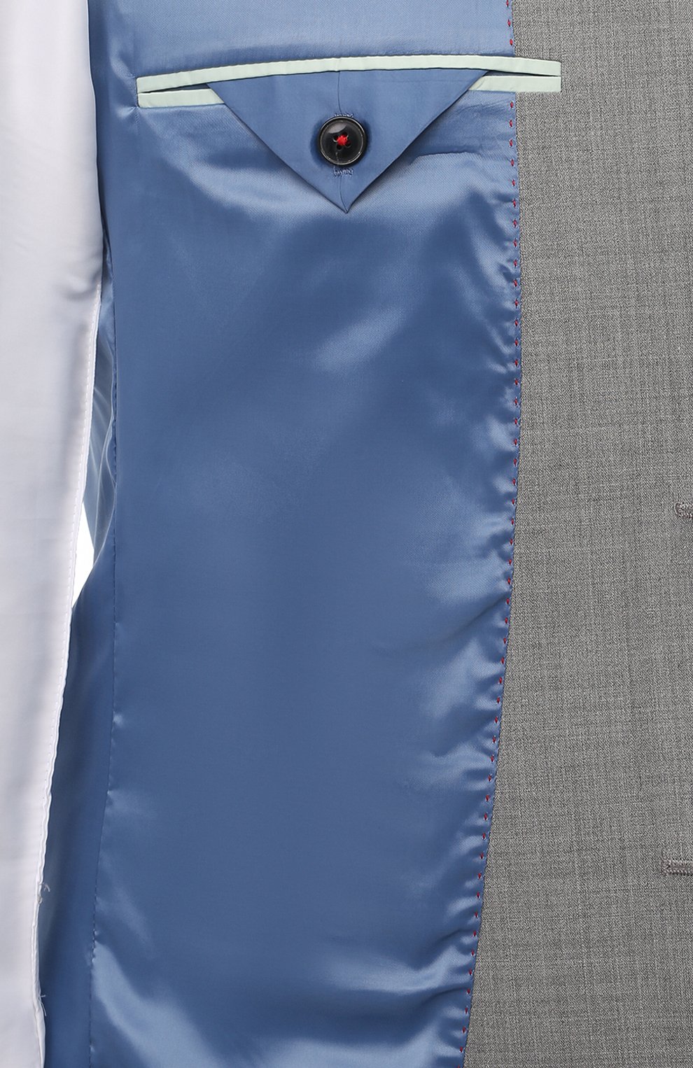 Костюм-тройка HUGO серого цвета по цене 72500 руб., арт. 50513445, фото 9 Костюм-тройка HUGO, арт. 50513445, фото 9