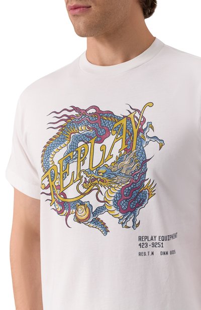 Хлопковая футболка REPLAY, арт. M3207 .000.2660, фото 5