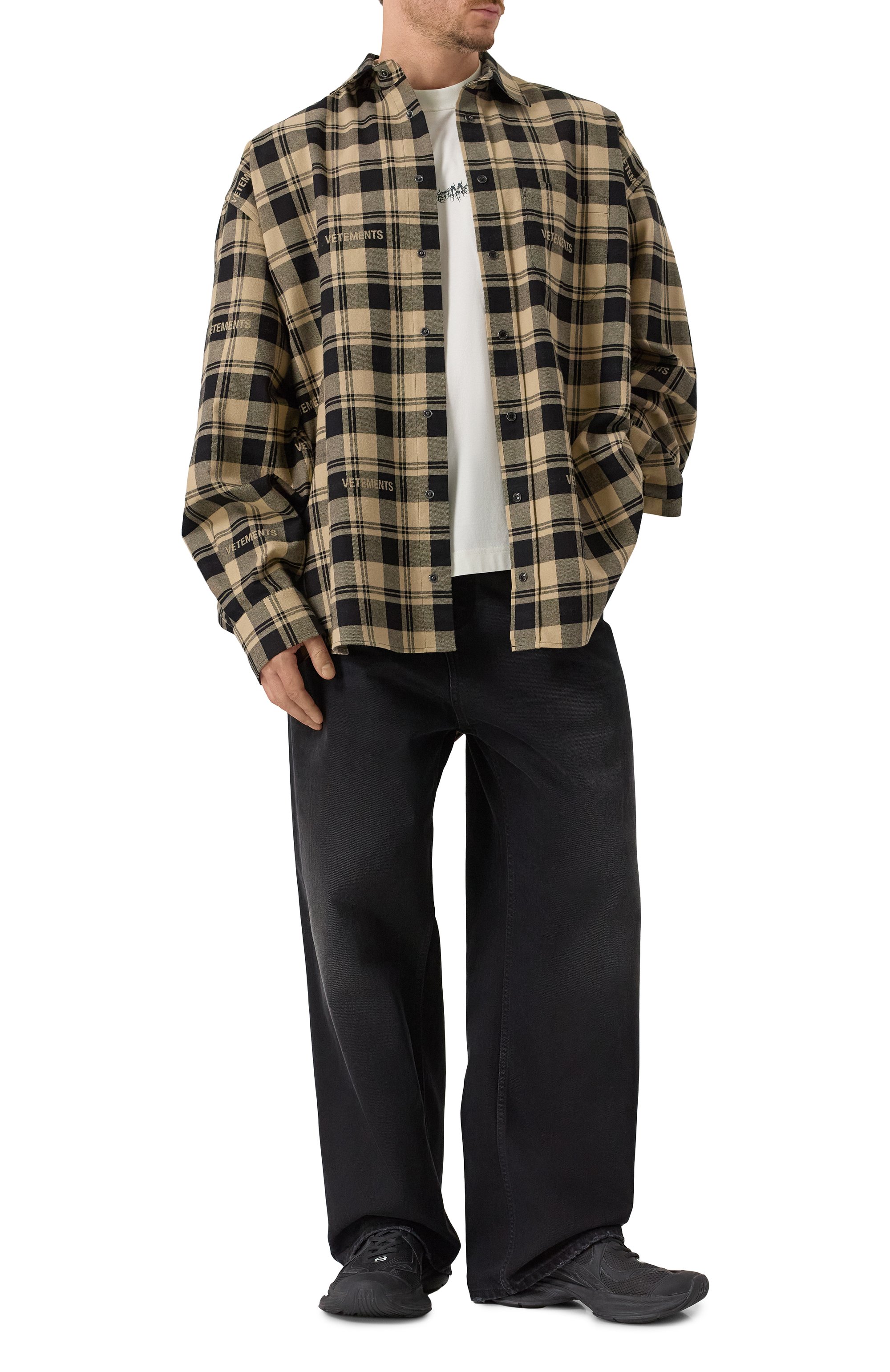 Хлопковая рубашка VETEMENTS, арт. UA65SH919S/25037 FLANNEL, фото 2