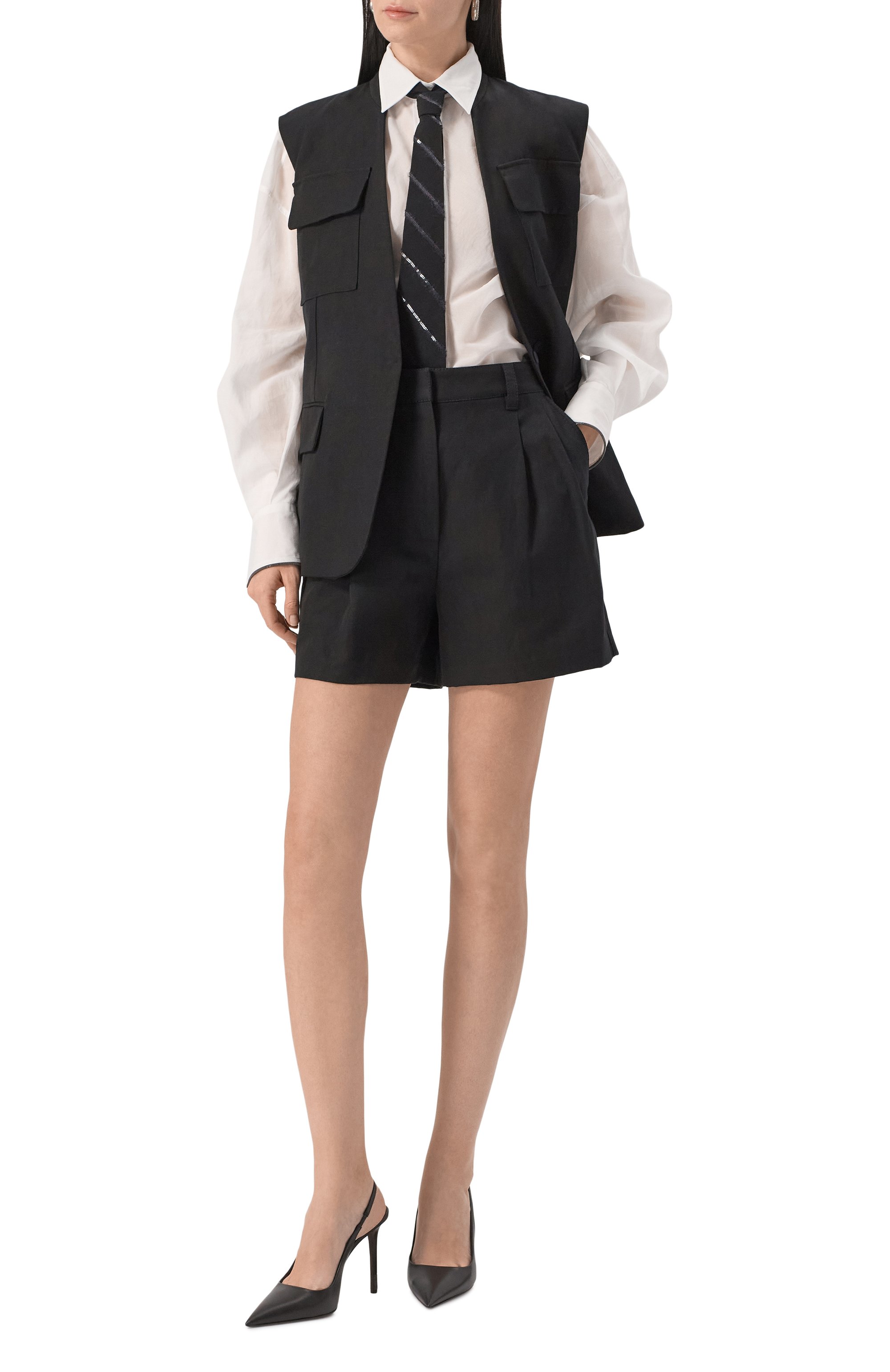 Хлопковая блузка BRUNELLO CUCINELLI, арт. MH760NL446, фото 2