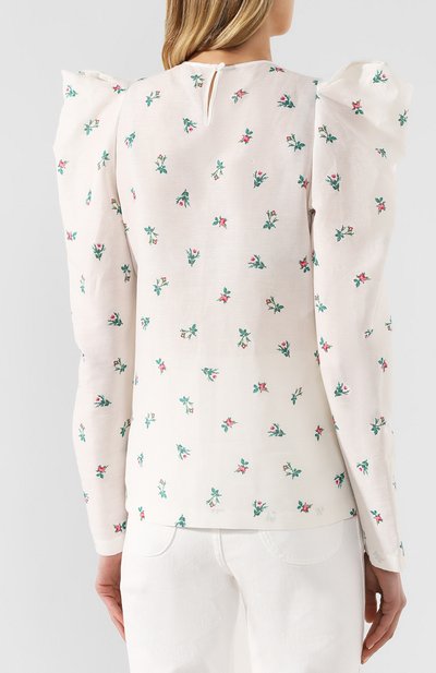 Блузка из смеси льна и хлопка PHILOSOPHY DI LORENZO SERAFINI, арт. A0203/751, фото 4