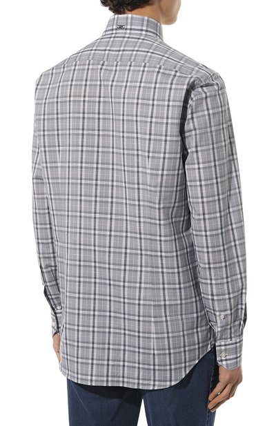 Рубашка из хлопка и льна ZILLI, арт. MFZ-4270-8619/0001, фото 4